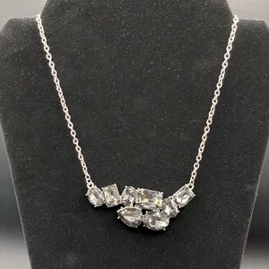 Smoke stone cluster necklace N115